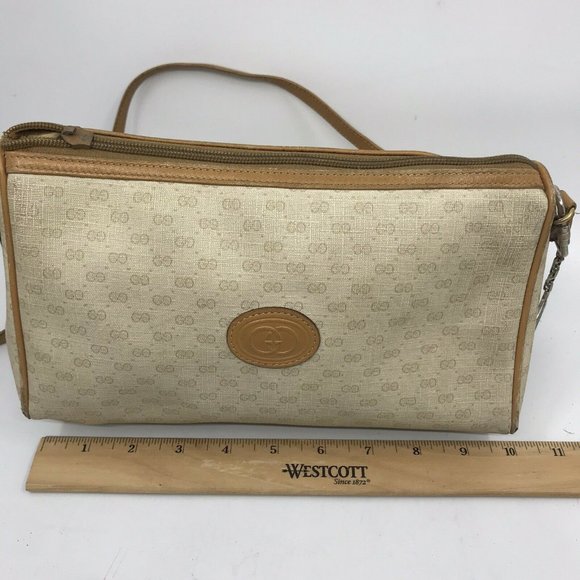 GUCCI Vintage Crossbody Bag All Over Signature - Picture 7 of 8